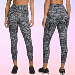 LULULEMON Base Pace High-Rise Tight 25" Size 4 Estuary Grey Multi